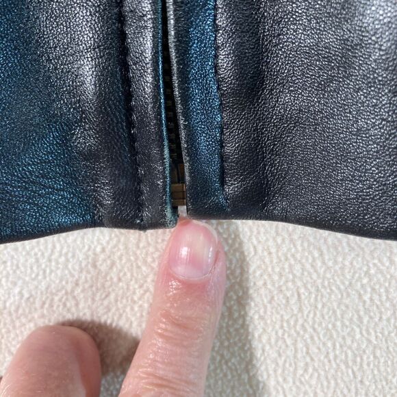 Excelled Leather‎ Jacket Women's XS Black Full Zip Mid Length Coat - Picture 13 of 13